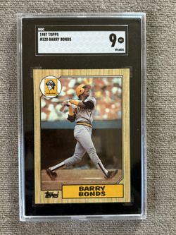 1987 Topps - Barry Bonds #320 (RC) Graded SGC 9 Rookie Card NR -MINT Mint