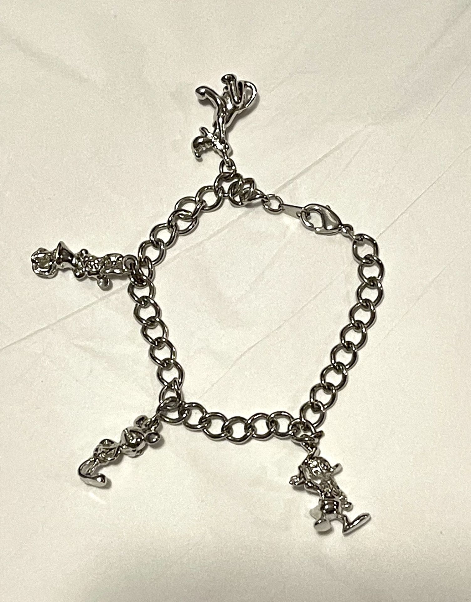 Disney Mickey Mouse Charm Bracelet Also Minnie Donald And Goofy