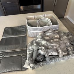 Bulk Baby Items - Cart Cover, Diaper Changing Mat, Tote