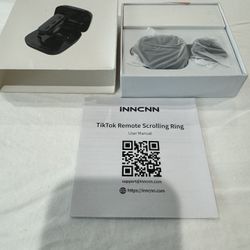Remote Control for TikTok, Page Turner for Kindle App, Bluetooth Camera Video Recording Remote, Scrolling Ring for TIK Tok, iPhone, iPad, iOS, Android