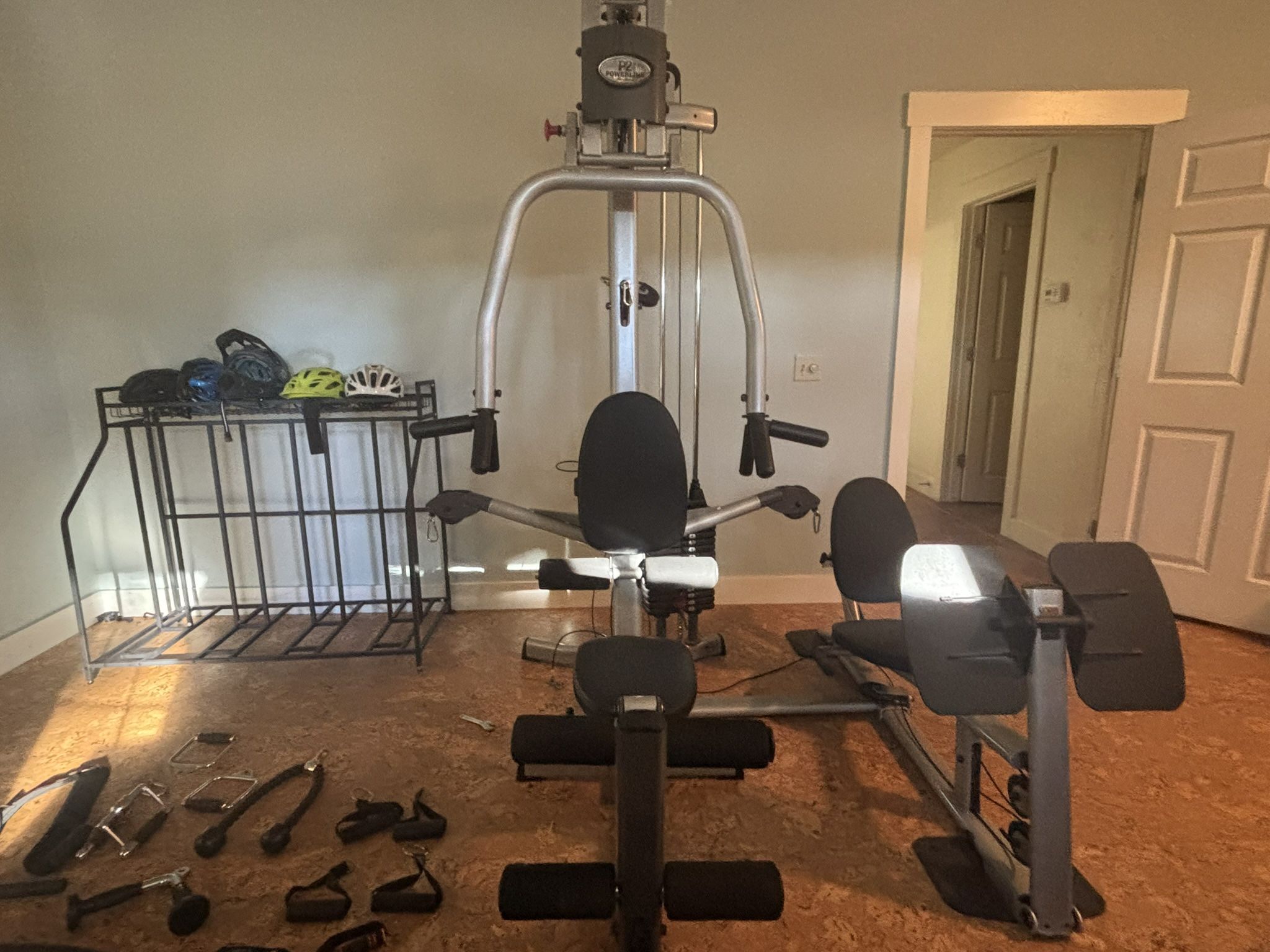 Body Solid Powerline P2LPX Home Gym Equipment with Leg Press Grey