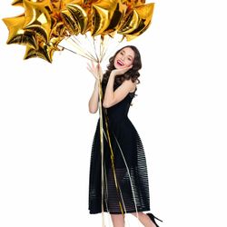18 Inch 20 Pcs Gold Star Shape Foil Balloons