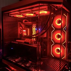 BEAST GAMING PC RED AND BLACK