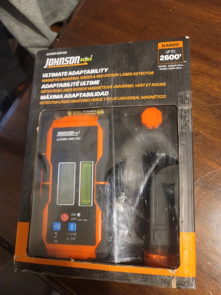 Johnson Level & Tool JLR300-UNV-RG Universal Green & Red Rotary Laser Detector,L