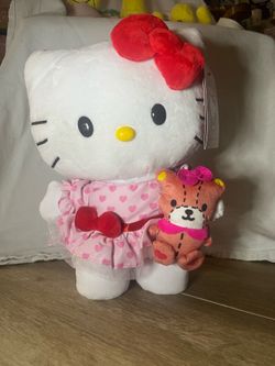 Hello Kitty Valentine’s Plush w/ Teddy Bear ❤️ CVS Exclusive BNWT