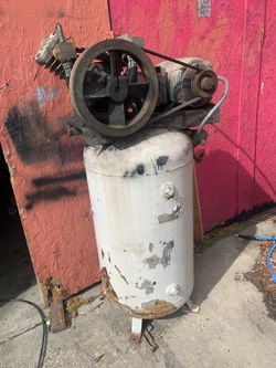 80-Gallon Industrial Vertical Air Compressor - Twin Cylinder