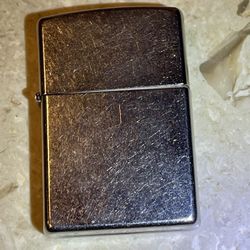 Genuine Zippo * Brushed Chrome EUC! 