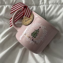 Pink Christmas Tree Mug