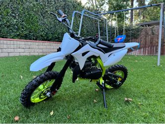 Kids 50cc dirt bike and helmet