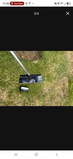 Cleveland hb soft 2 8c black center shaft putter but removed plastic