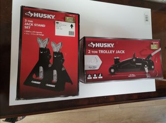 HUSKY Jack stand and trolley jack