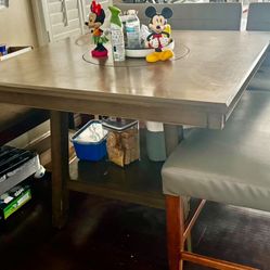 Five Piece Table With Lazy Susan