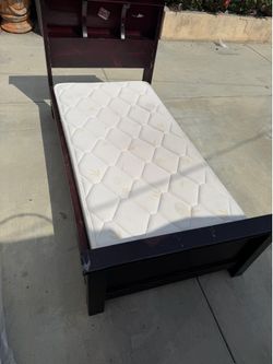 Bed twin bed solid wood