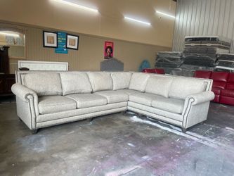 Beig fabric sectional