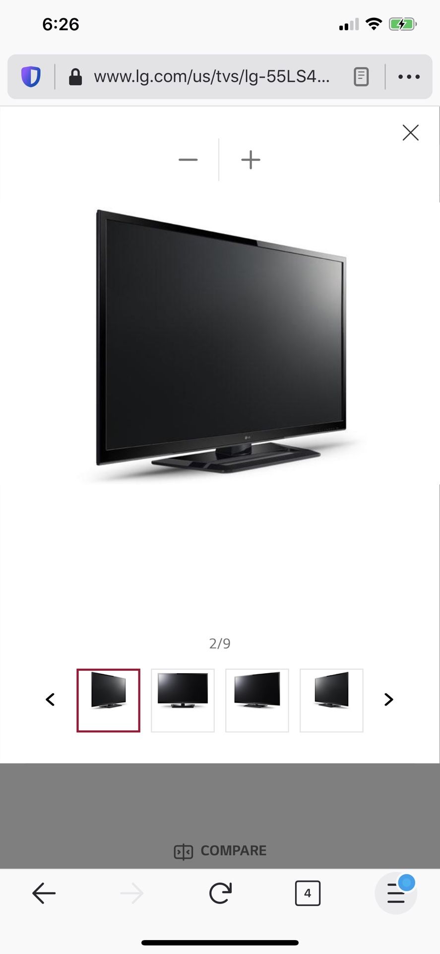 Lg 55 inch tv ls4600 model