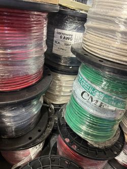 Electrical Wire THHN Copper #6 500ft Spools New Roll (price Of Each )