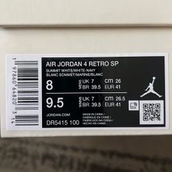 Jordan 4 Retro SB Navy Size 8 Mens
