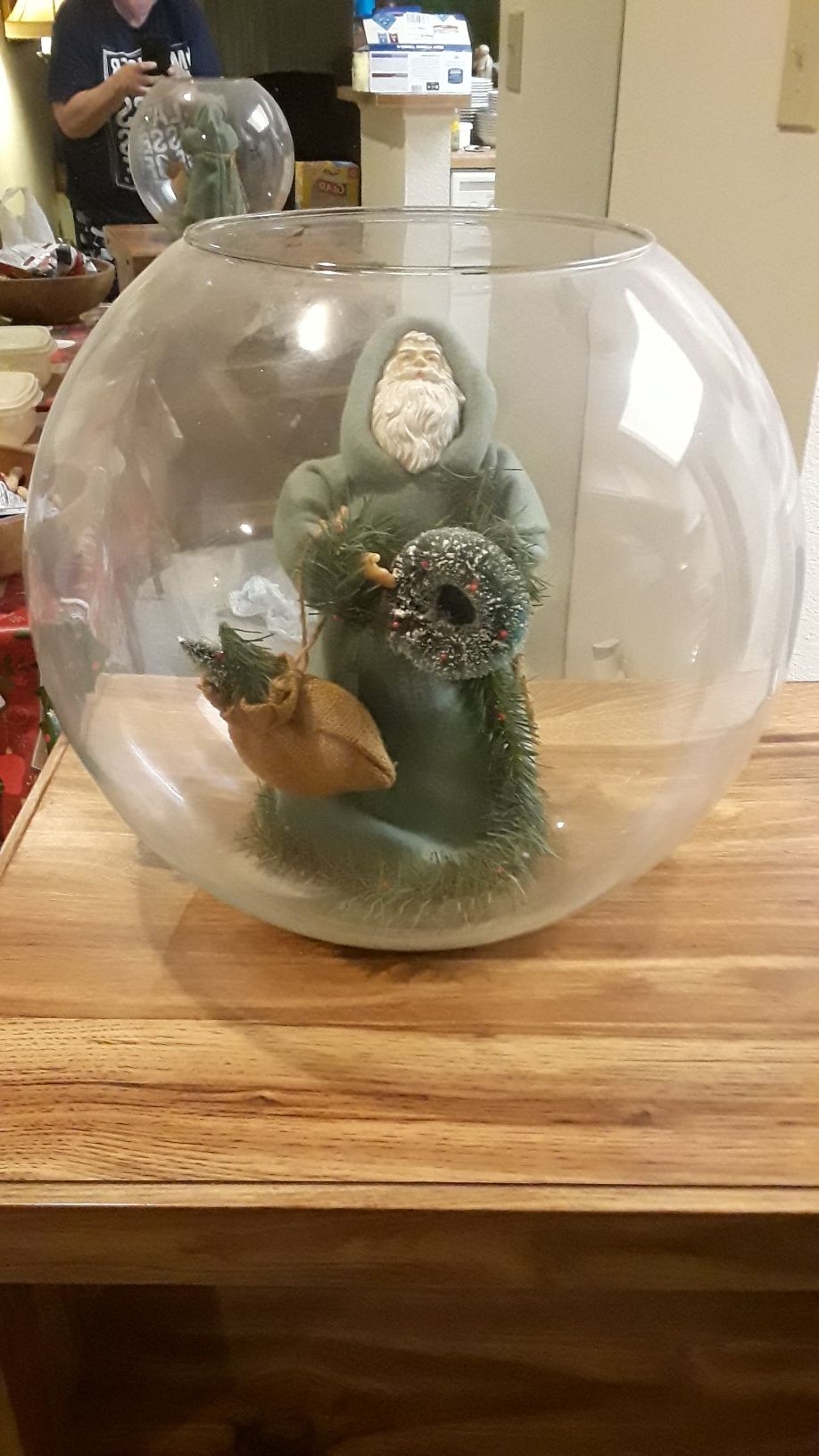 Vintage Santa Globe