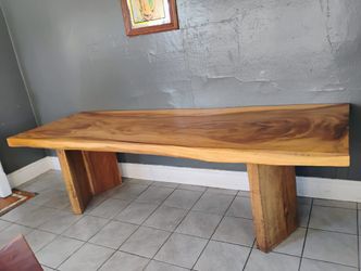 Wood Table For Sale With Bench And Chairs
