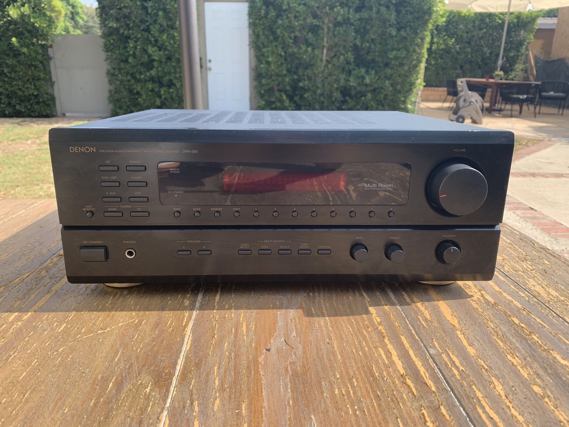 Denon DRA-685 Multi-Room AM/FM Stereo Receiver 100w/Channel Tested and Working!