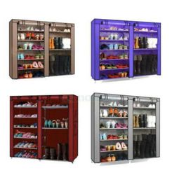 New Double Shoe Boot Closet Rack Shelf Storage Organizer Cabinet Thumbnail