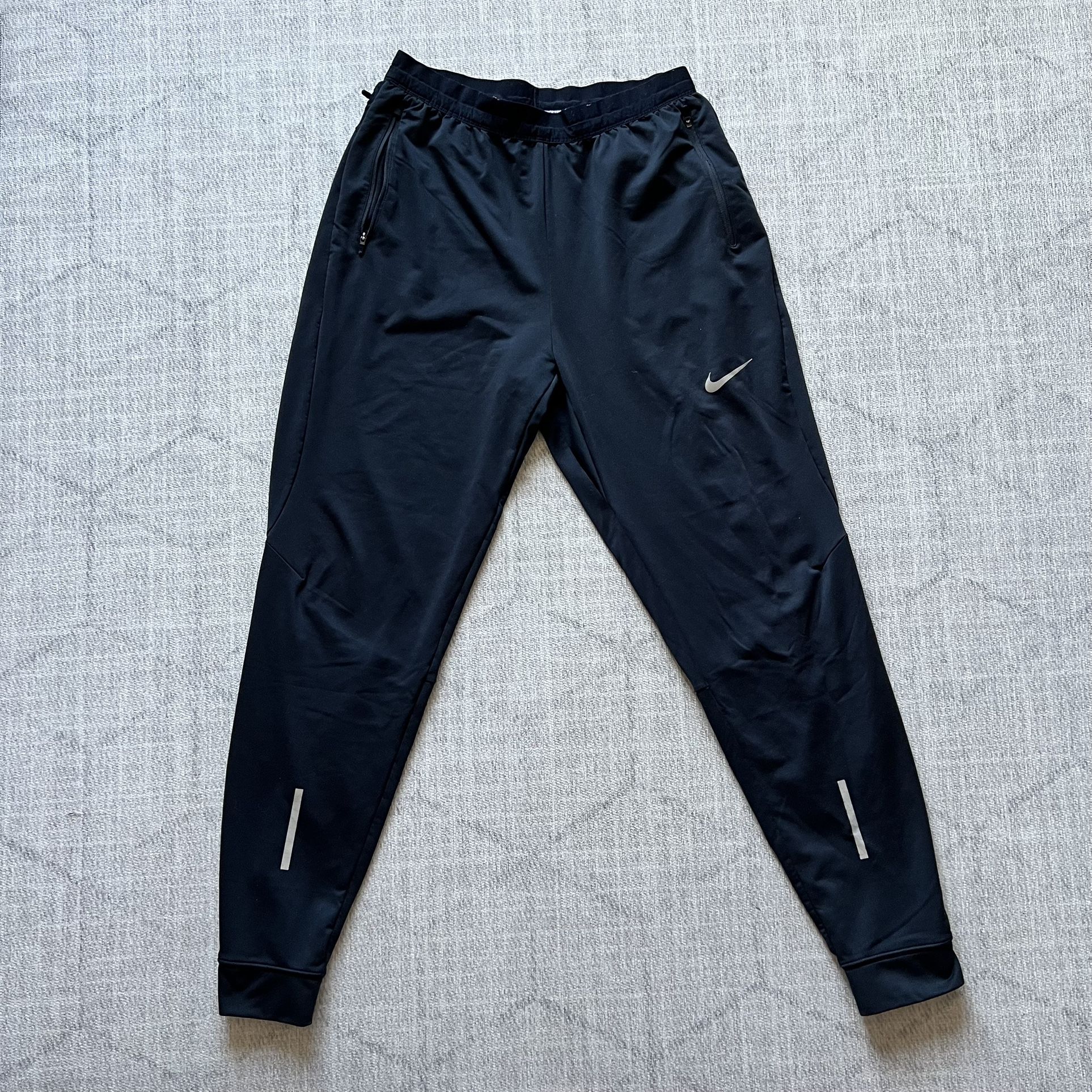 Nike Dri-fit Men’s Black Athletic Workout Track Jogger Sweats Pants MEDIUM