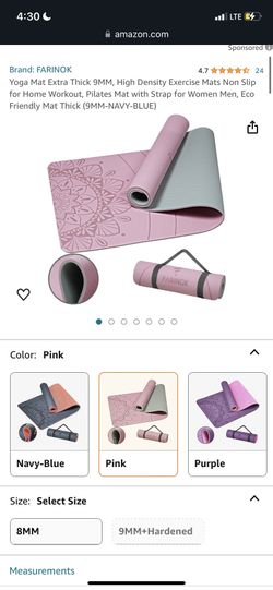 Eco Friendly And Extra Thick Pink Eco Friendly Yoga Mat Non Slip