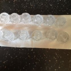  ANTIQUE CUT GLASS SALTS(12)