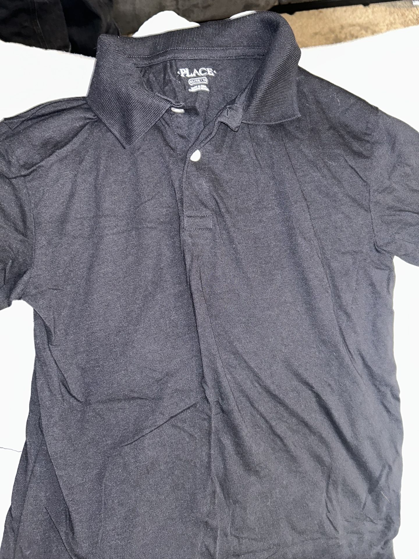 Boys Black Polo Shirt Short Sleeve