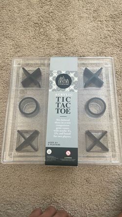 Skyline Collection Acrylic Tic Tac Toe Game