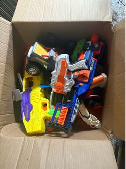 Box of nerf guns