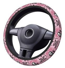 Ghostface Halloween steering wheel cover