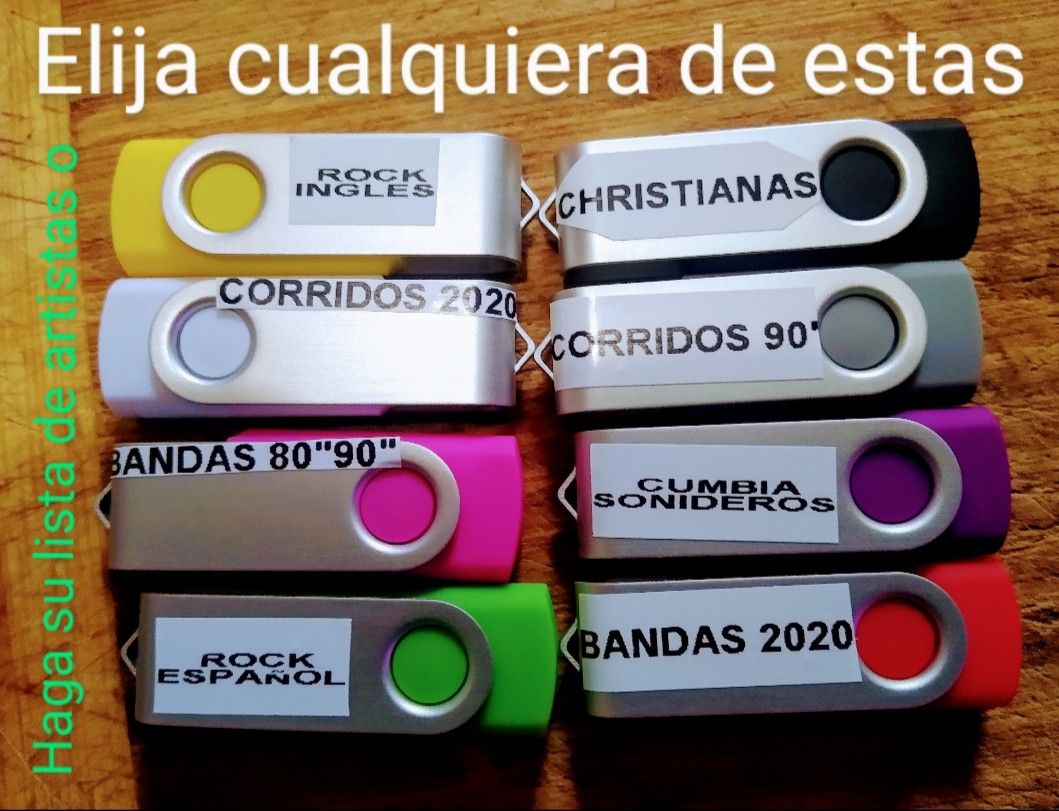 Memorias Usb Al Gusto Estos Y Mas Generos Pregunte Por Sus Gustos