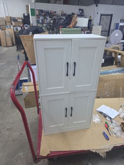 Floor storage cabinet- 43.5 in high by 12 in wide