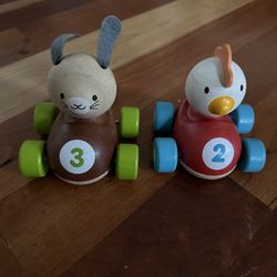 Plan Toys Bunny And Chick Racer