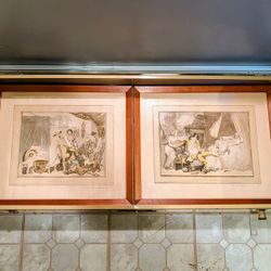 Two Vintage Lithographs 