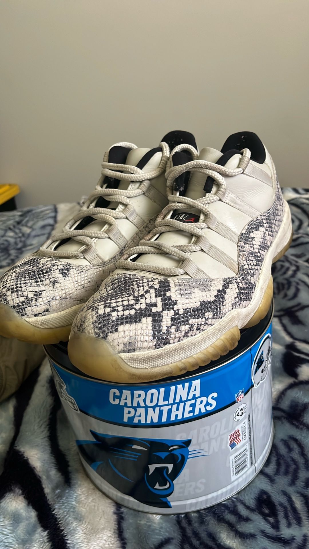 Air Jordan 11 Retro Low Snakeskin Sneakers