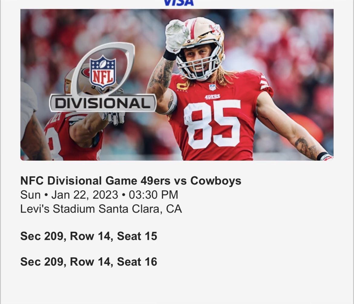 NINERS VS COWBOYS TICKETS