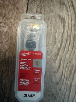 Milwaukee 3/4” x 54” Cable Bit – $25