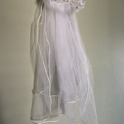 First Communion Tiara And Veil