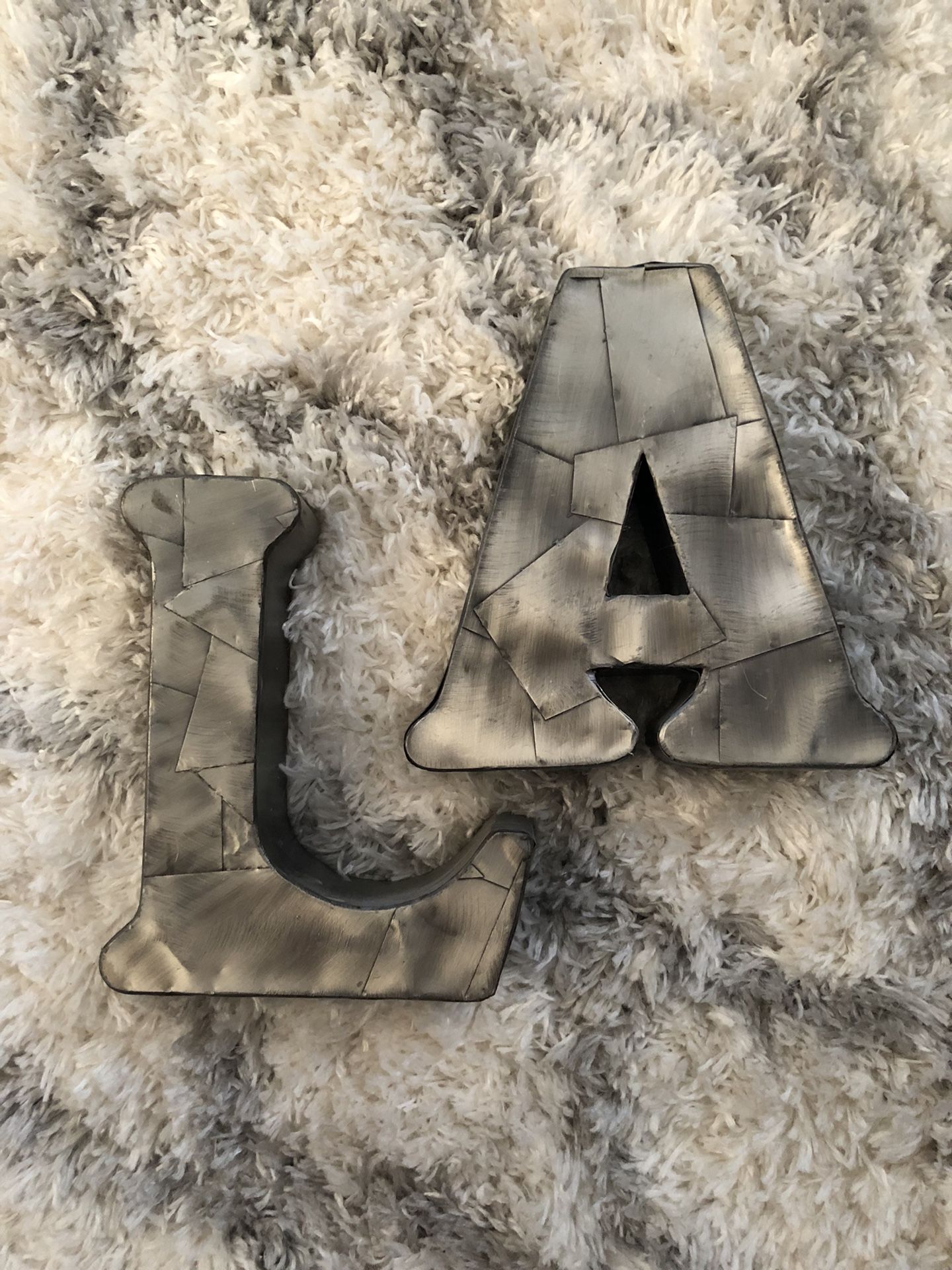 Metal 3D letter cutouts