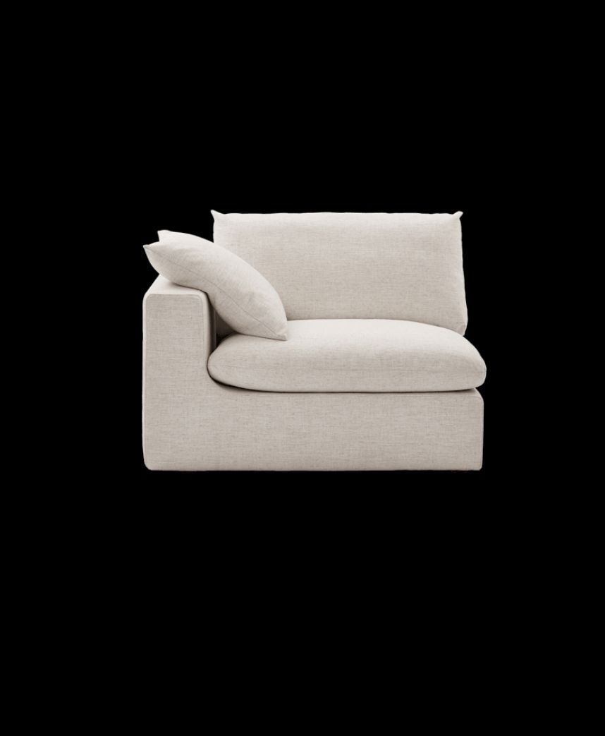 Castlery Dawson Left Arm Sofa in Beach Linen