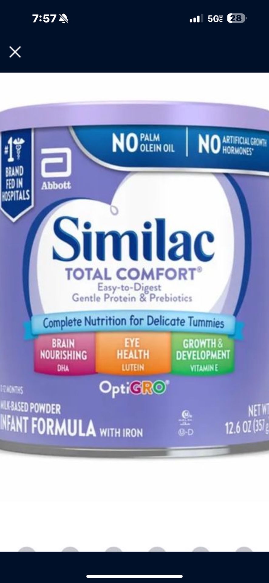 Formula Similac Purple Can