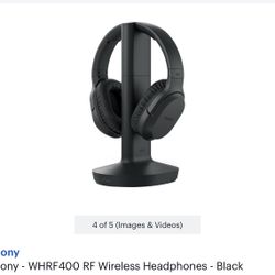 Sony WHRF400 Wireless Headphones 
