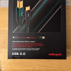 USB C To USB B High Definition Cable, Audioquest Forest 