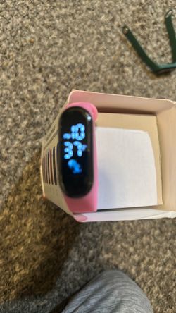 Pink LED Digital Sport Watch Band