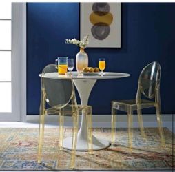 SET OF 4 Casper Yellow Dining Side Chair by Modway - brand new