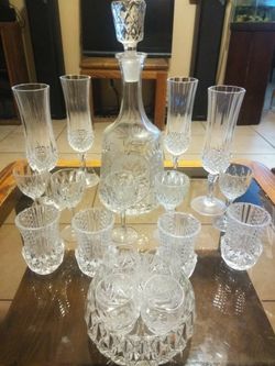 Beautiful Cristal set 19 piece