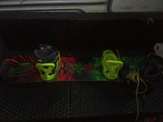Burton snow board and boots