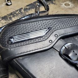 Harley davidson hard bags and harley crash bar